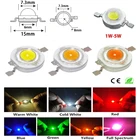 100 шт., 1 Вт, 3 Вт, светодиодный чип COB для лампы, белый, красный, синий, желтый, розовый, УФ, RGB, миниатюрные светодиодные лампы, диодные бусины для самостоятельной сборки светодиодный Светодиодный прожектор, точечный светильник