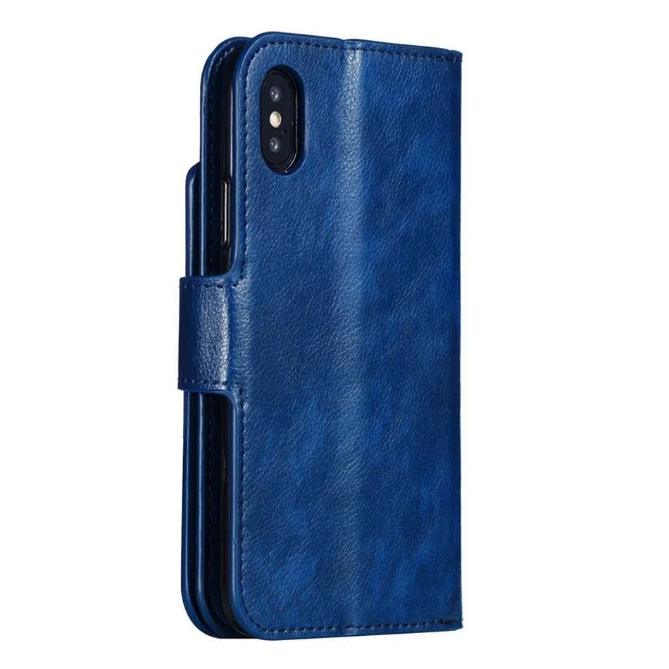 Kisscase флип Чехлы кожаные чехлы для iPhone 7 8 Plus 6 SE S 5s XS MAX XR X Классический Стиль Флип