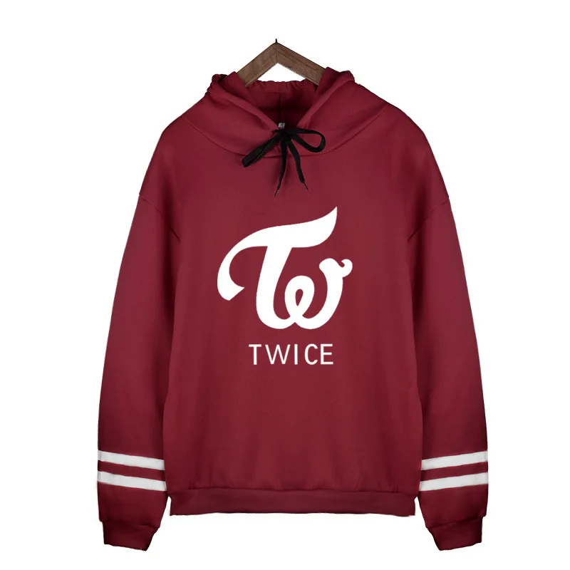 Kpop толстовка с длинными рукавами и надписью TWICE Same paragraph Harajuku свитшоты Корейская