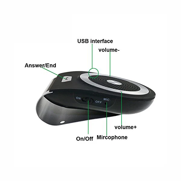 Bluetooth автомобильный динамик громкой связи козырек телефон bluetooth телефона