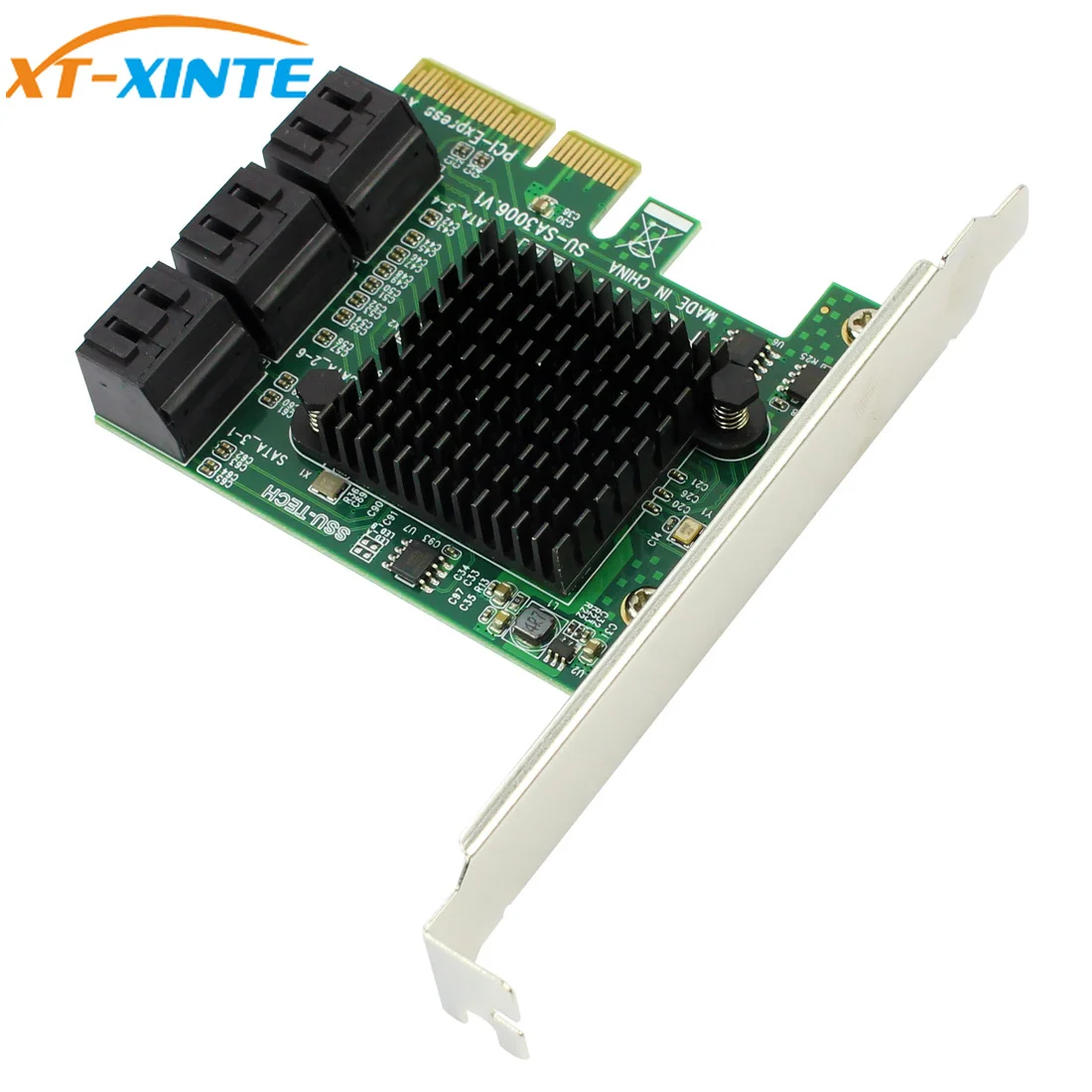 Адаптер для расширения PCI E Express на 6 портов SATA3.0 SATA 3 III Гбит/с низкопрофильный