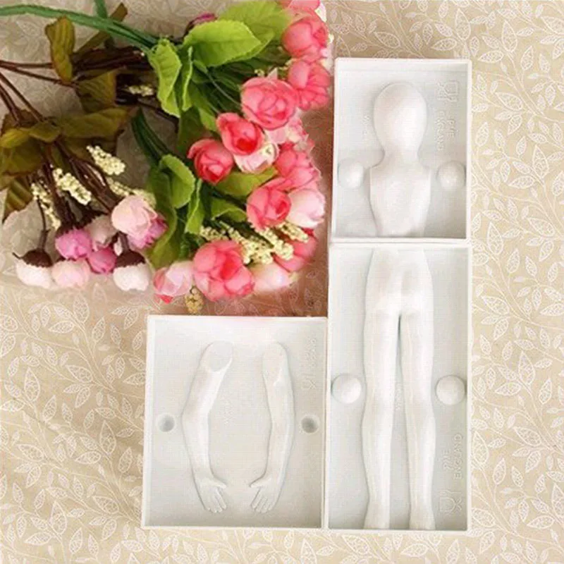 1 Набор инструментов для украшения торта 3D форма людей в форме сахарной помадки