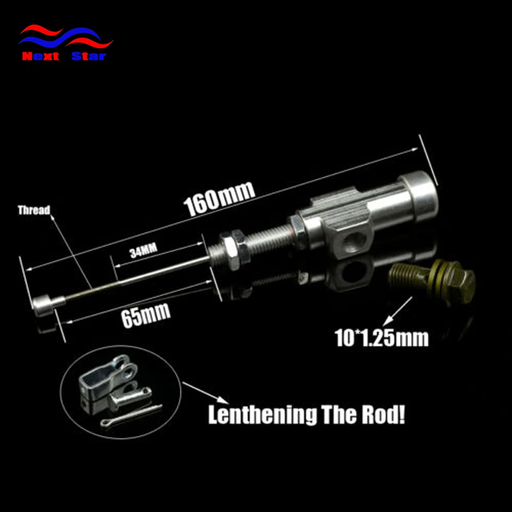 

Motorcycle Black 1200MM Hose Hydraulic Clutch Master Slave Cylinder Rod Pump For HONDA KTM KAWASAKI YAMAHA SUZUKI Dirt Bikes