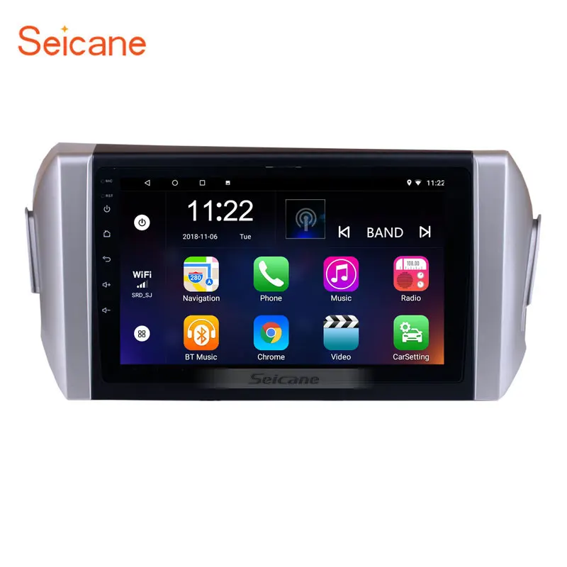 Seicane для 2015 Toyota INNOVA автомобильное радио 9 дюймов HD Android 8 1/7 1 четырехъядерный GPS