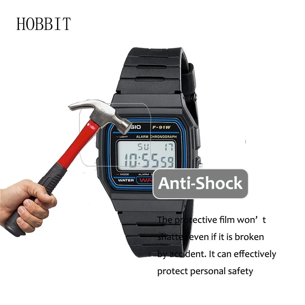 Взрывозащищенная нано пленка для экрана Casio 3 упаковки 5H Мужская Защитная часов
