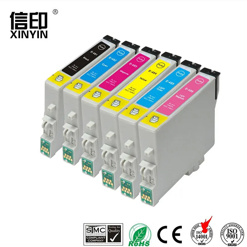 XColor T0481 -T0486 Совместимый картридж для Epson Stylus Photo R200 R300 R340 R300 R300M R320 RX500 RX600 RX620 RX640 (art.: 7acbe0690) - 7acbe0690