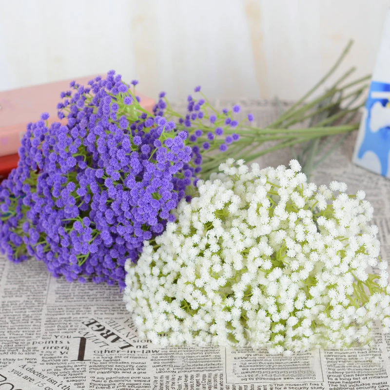 6 веток Звезды Цветок Имитация Поддельные Gypsophila цветы искусственные невесты