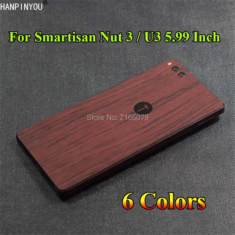 For Smartisan Nut 3 Nut3 / U3 5.99&quot Fashion Full Body Cover 3D Imitation Wood Grain Protection Skin Decal Sticker (Not a Case) |