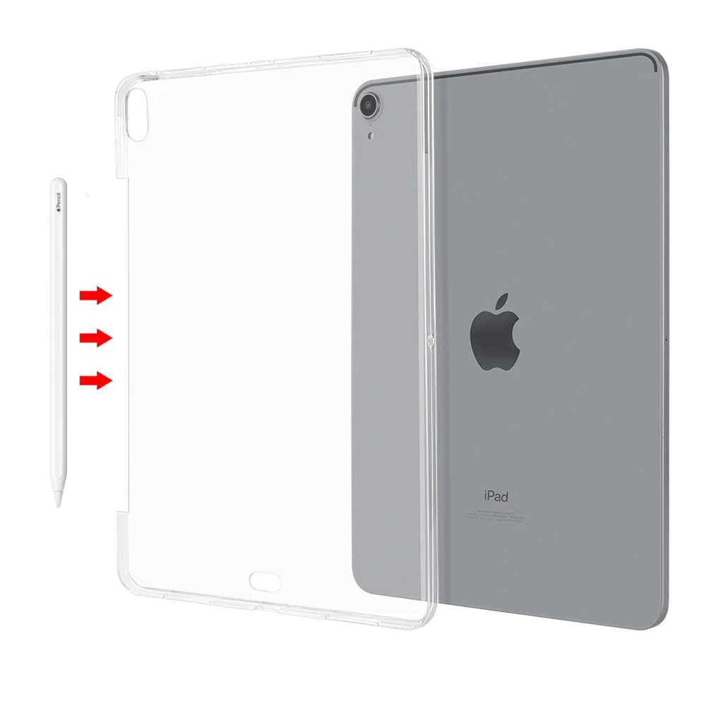 Чехол Redlai для нового iPad Pro 11 дюймов 2018 Прозрачная отделка мягкий ТПУ чехол Ipad |