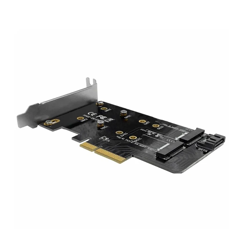 New Pa02 Rtk Ngff M.2 К конвертер PCI E адаптер Pci X4 к Ssd для 2280 мм B ключ + M черный| |