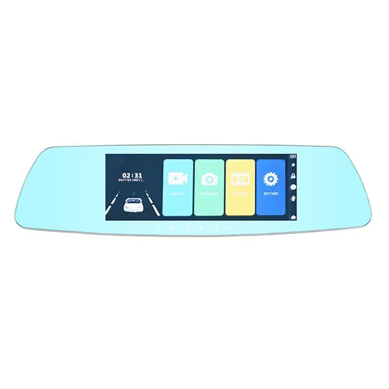 BEESCLOVER дюймов 7 сенсорный экран автомобиля dvr двойной объектив камера зеркало