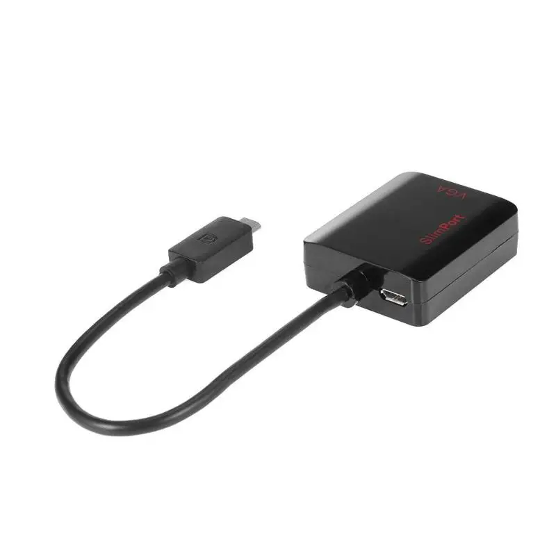 Лидер продаж TTKK USB 2 0 Micro Male Slimport To VGA 15pin Female 1080P адаптер конвертер сплиттер кабель