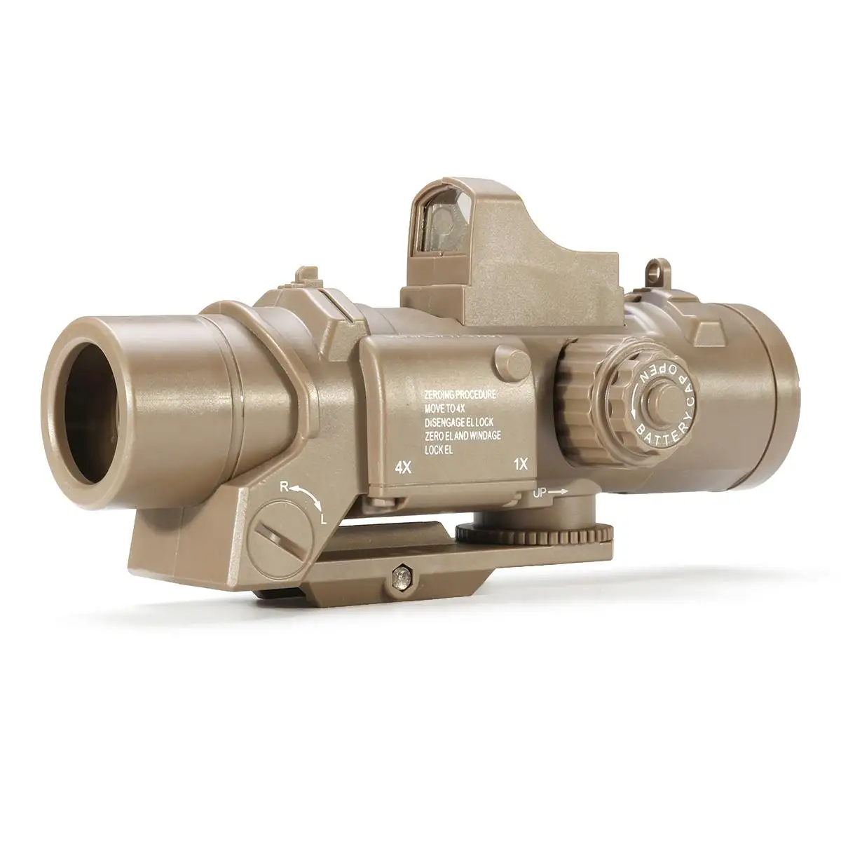 Тактическая Лупа с 4 кратным увеличением красной точки прицел для основной охоты