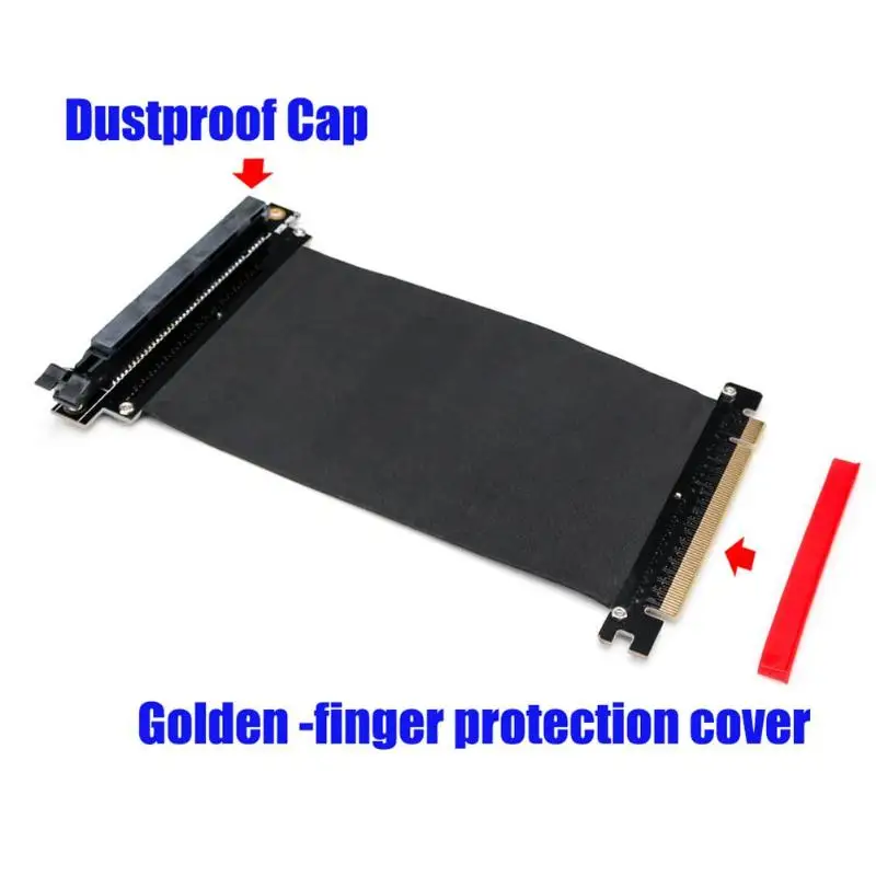 PCI Express E3.0 16X адаптер Riser Card гибкий высокоскоростной кабельный удлинитель PC