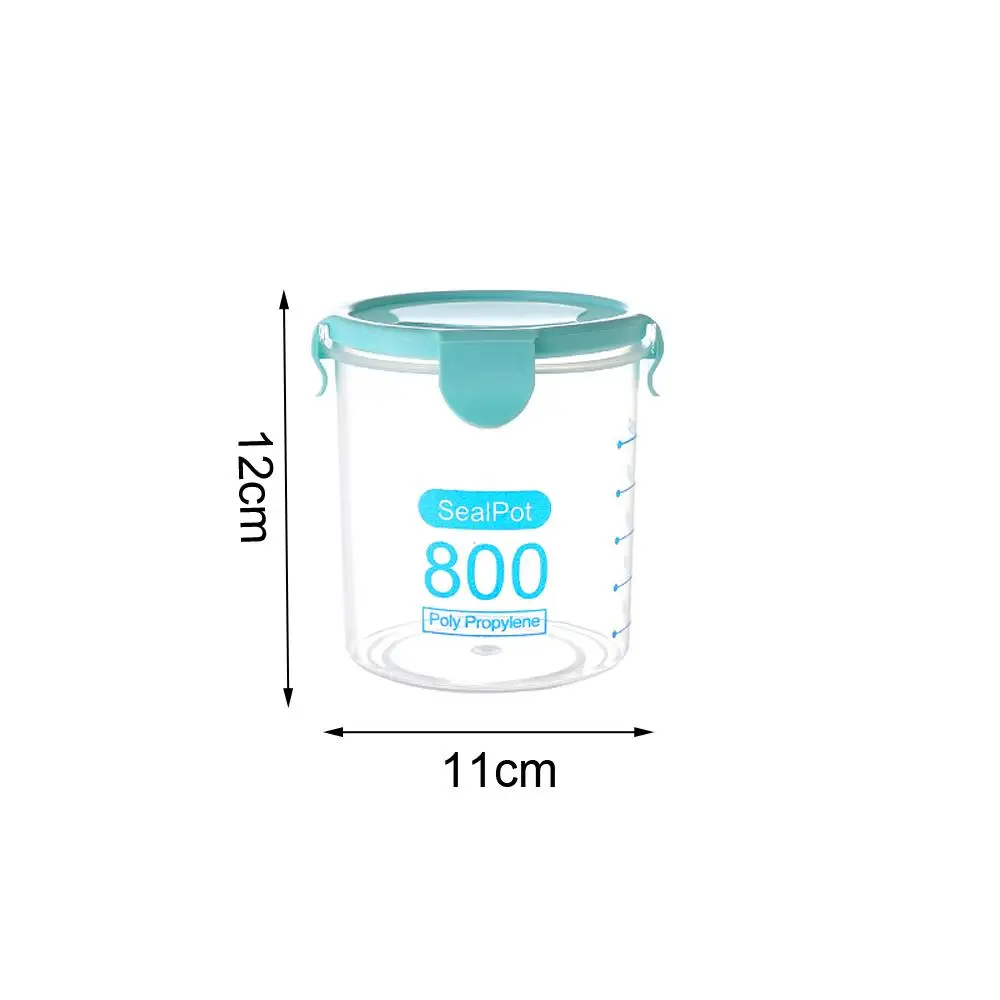 600/800/1000ML прозрачный Пластик контейнер с крышкой Органайзер для холодильника Еда