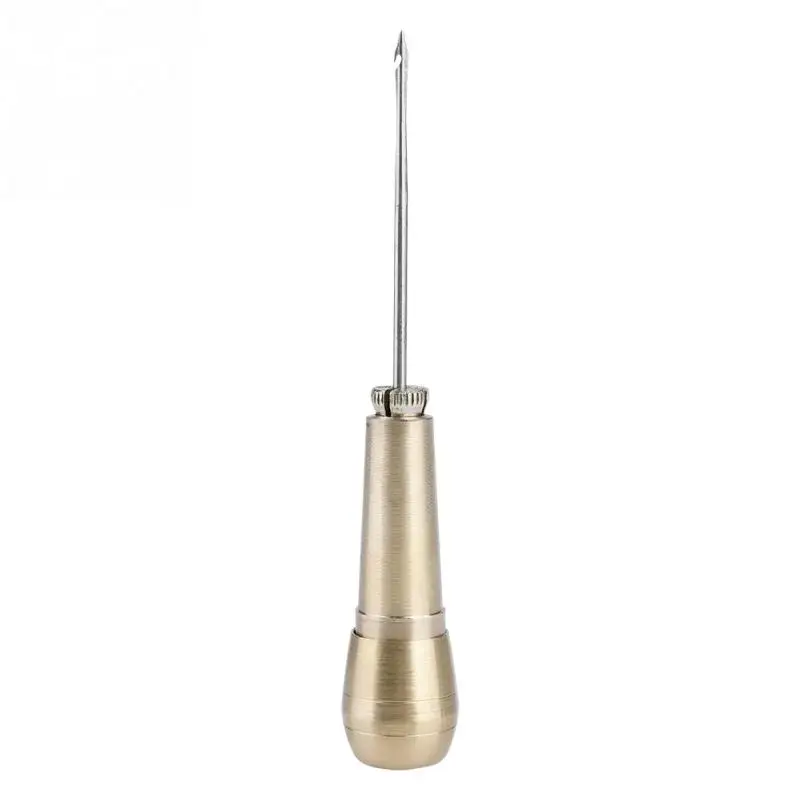  Leather Tent Sewing Awl Tool Punch Needles Copper Handle Stitcher Crochet Line | Дом и сад