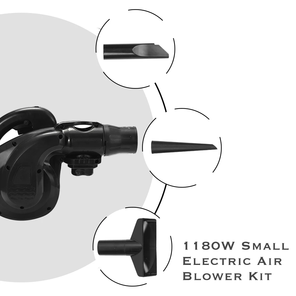 KKmoon 1180 Вт 220 В маленький Электрический воздуходувка комплект компьютерный
