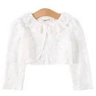 Болеро детское кружевное, короткое, для девочек