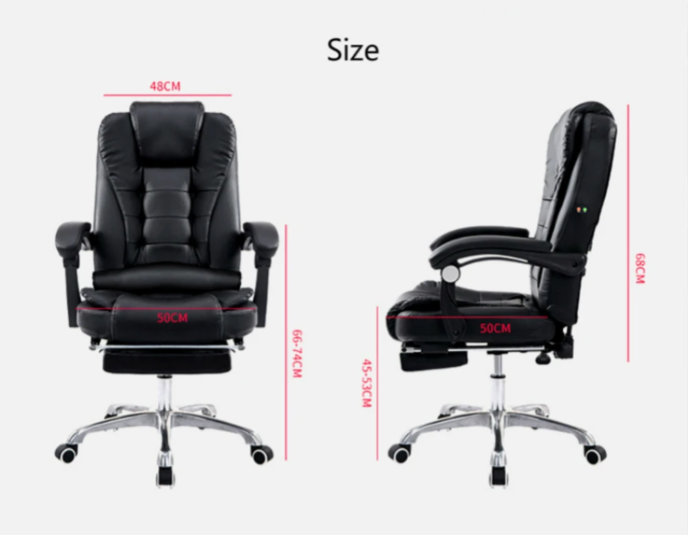 Hick Lift Rotation Massage Chair Modern Simple Office Boss Backrest Adjustable with Footrest Comfortable Computer | Игрушки и хобби