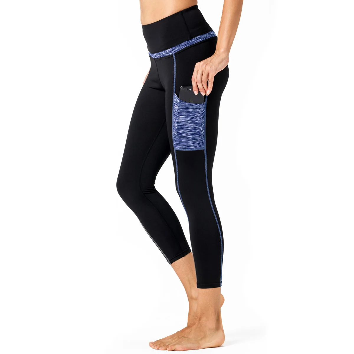 New Woman High Waist Gym Yoga Pants Sportswear Sport Elastic Leggings Seamless Pocket Leggins For Women Fitness Female Tights