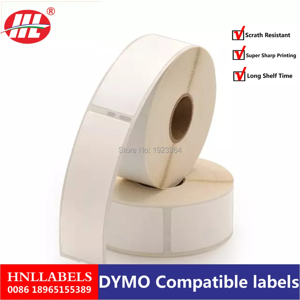 1 шт самоклеящиеся адресные этикетки DYMO 30252 LabelWriter 1/8 на 3 1/2 дюйма белый рулон