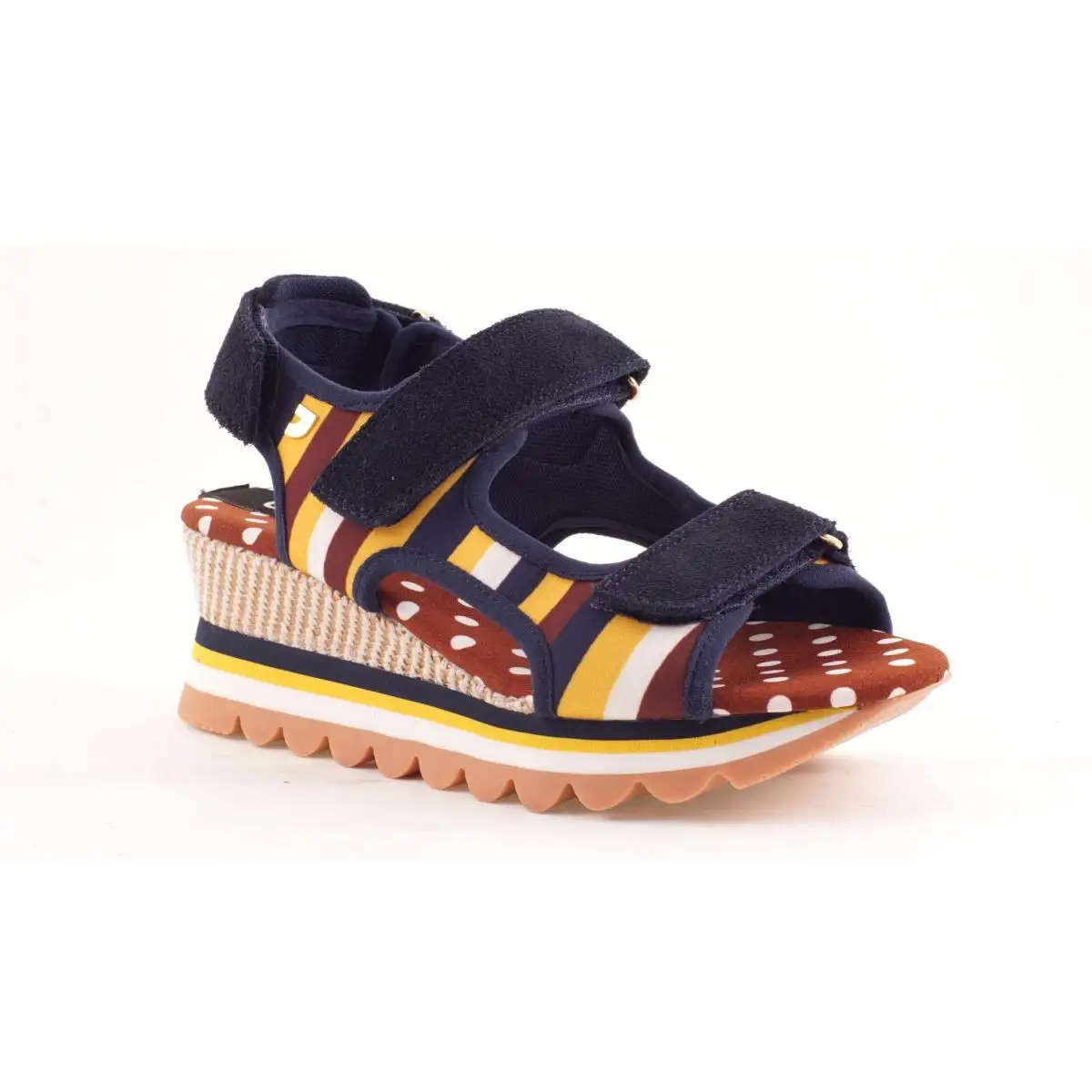 GIOSEPPO WOMAN TEXTILE SANDALS CUNA VILAINE 76575 47660 желтый|Боссоножки и сандалии| |
