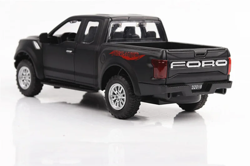 1:32 Сплав Ford F150 Raptor пикап игрушечные модельные машинки звуковой светильник