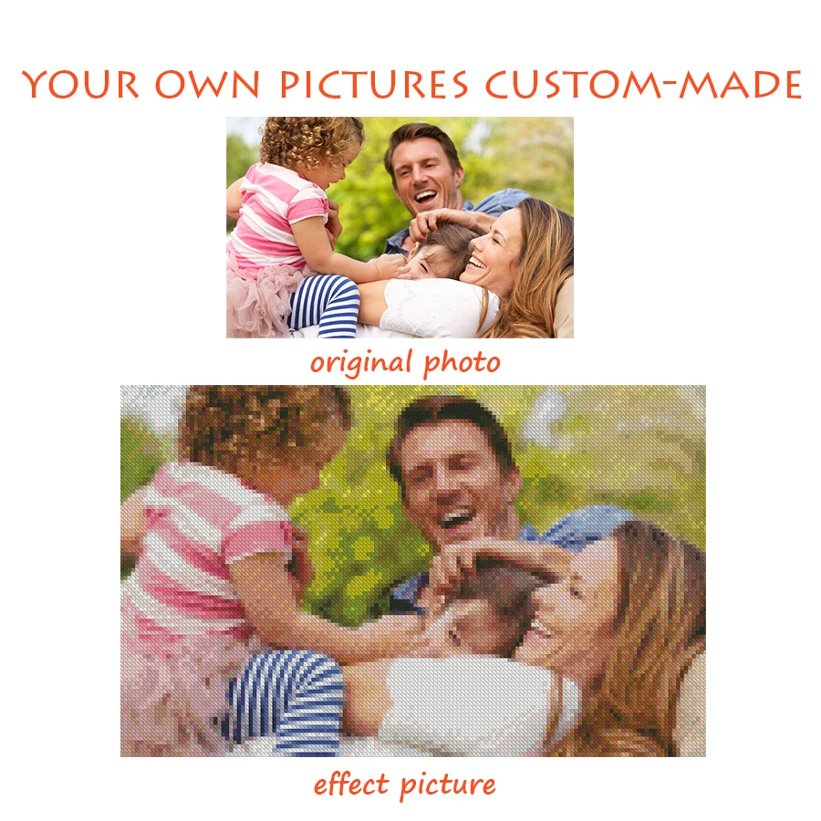 

Make your own 3D DIY Diamond Painting 100% full square drill Cross Stitch Embroidery rhinestones personal picture Photos CustomC