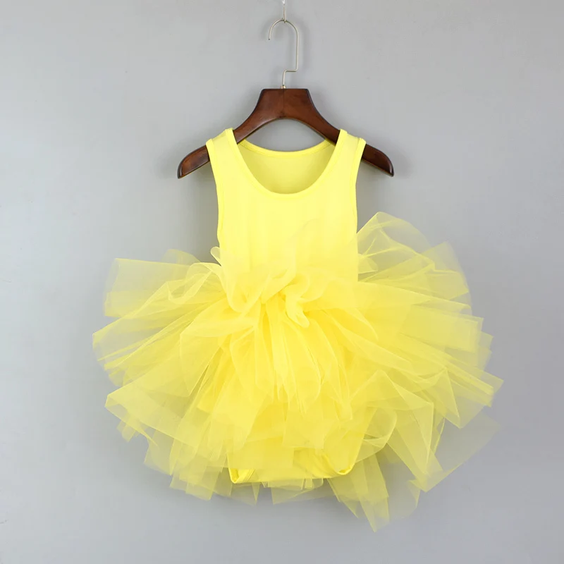 New Fashion Girl Dress Child Tutu Cute Baby Lace Ballet Tulle Sleeveless Tank | Мать и ребенок