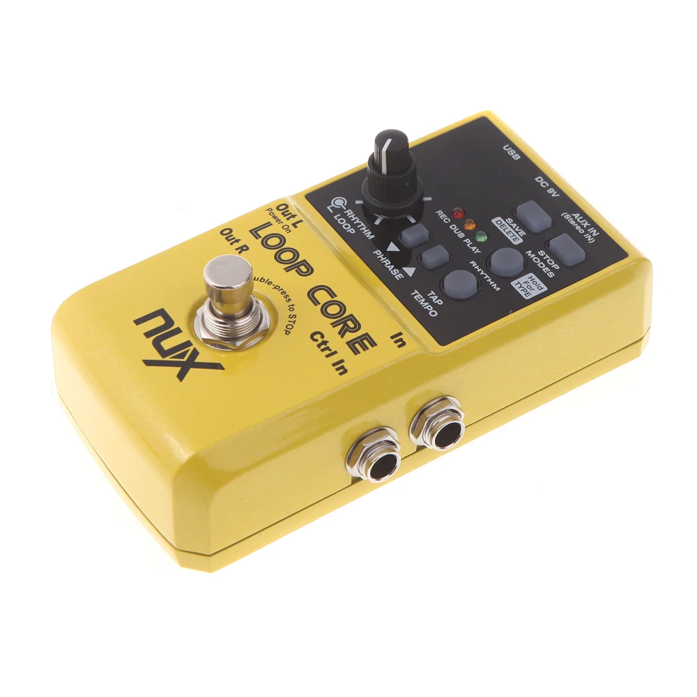 NUX Loop Core Electric Guitar Effect Pedal 6 Hours Recording Time Built-in Drum Patterns | Спорт и развлечения