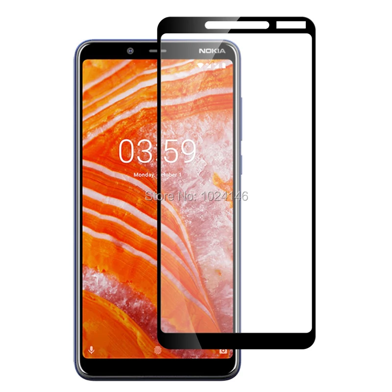 Закаленное стекло с полным покрытием для Nokia 3 1 Plus TA 1118 полноэкранная защита 6 0
