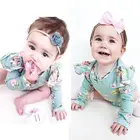 Pudcoco для девочек в британском стиле, Детская Пижама, для детей, для маленьких девочек, Цветочный наряд, боди-комбинезон, комбинезон, одежда из хлопка