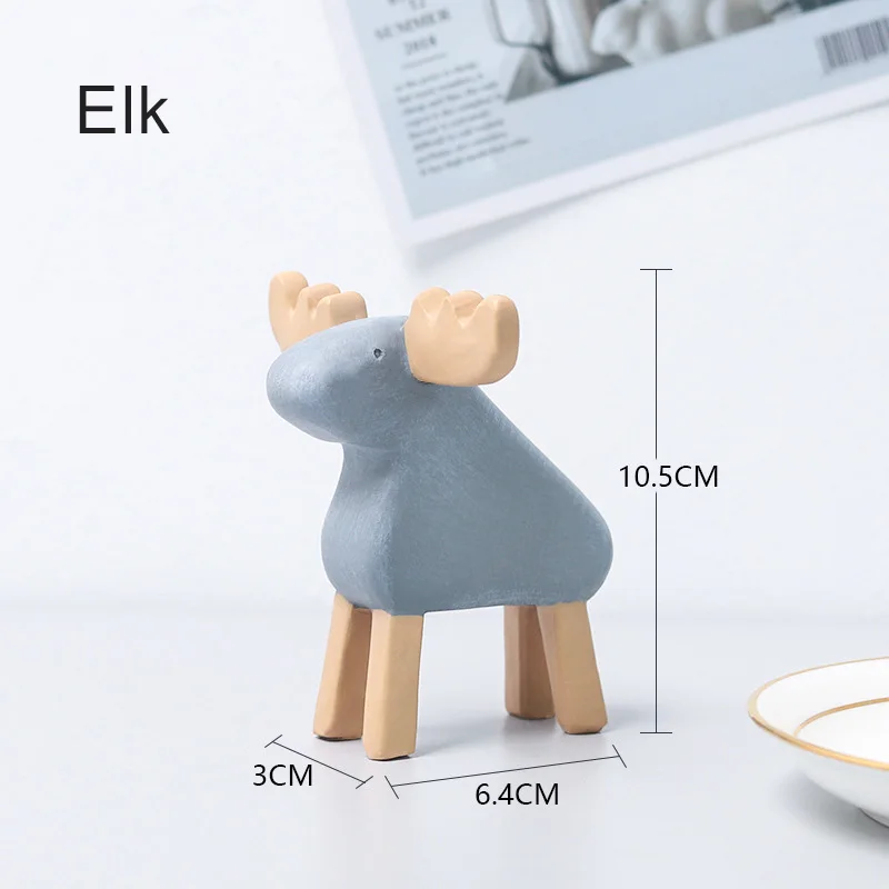 home decoration accessories decor modern ornaments Nordic for living room bedroom office desk rustic Figures Animals kawaii | Дом и сад