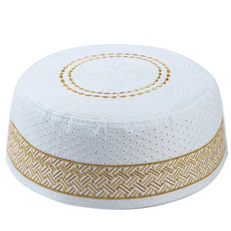 Мужские регулируемые шляпы Kippah египетские Kufi Topi вышитые кепки Koofi пакистанские