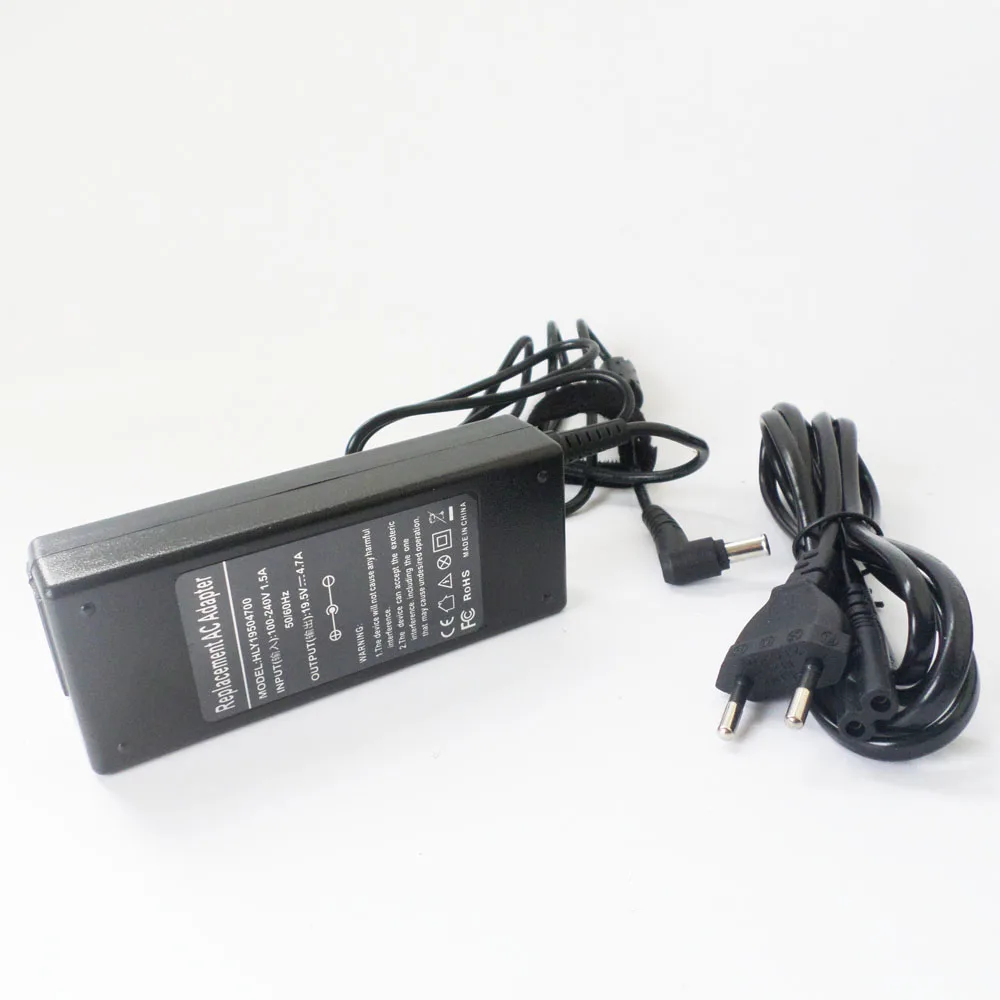 

92W AC Adapter Charger for Sony Vaio VGN-N365E/B VGN-N38E/W VGN-NS135E/S PCGA-AC19V10 PCGA-AC19V11 19.5v 4.7A Power Supply Cord