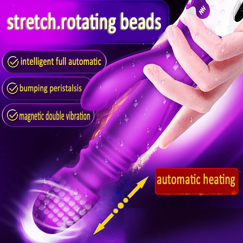 Telescopic Heating Dildo Vibrator For Woman Clitoral Stimulator Massager Vibrators Erotic Sex Toys for Women Female Masturbator | Красота и