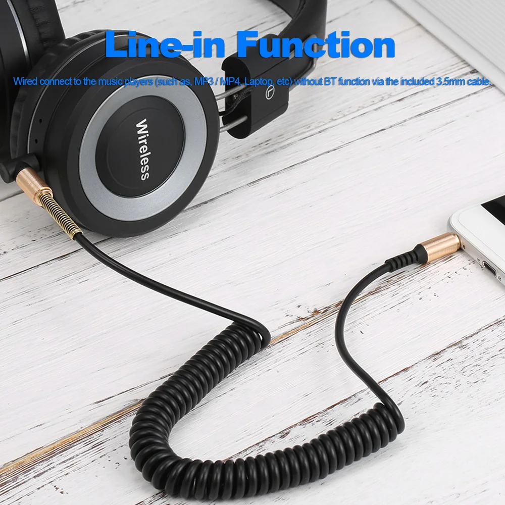 Беспроводные наушники Bluetooth 4 2 стереонаушники вкладыши 3 5 мм музыкальная