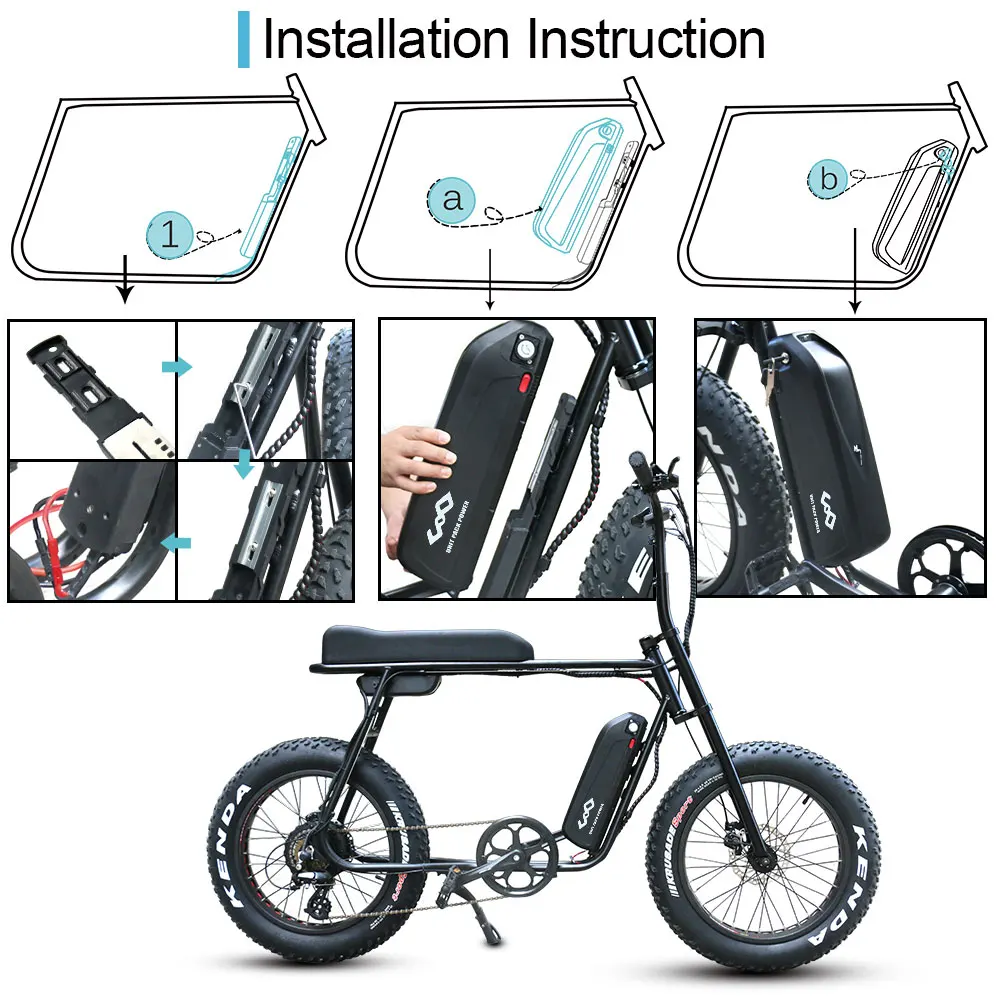 US EU No Tax lithium ion battery pack 36Volt e bike 36v 15ah 36V 14.5Ah electric li-ion with 2A charger | Спорт и развлечения