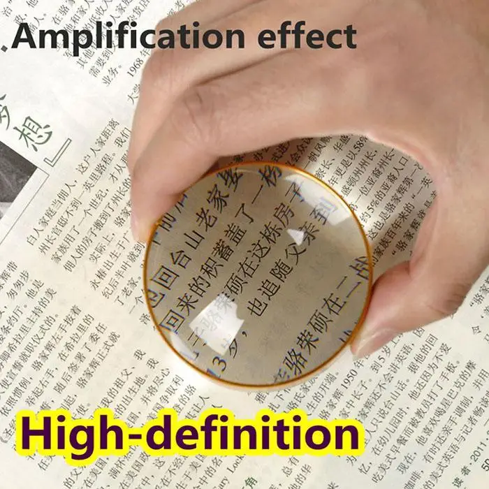 Magnifying Glass Mini Portable Sliding Use 6x Reading As Picture | Инструменты