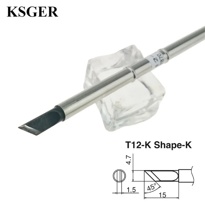 Наконечники для паяльника KSGER T12 насадки электропаяльника T12-ILS /K /KU /JL02/BL/D16/ D24/BC2 70