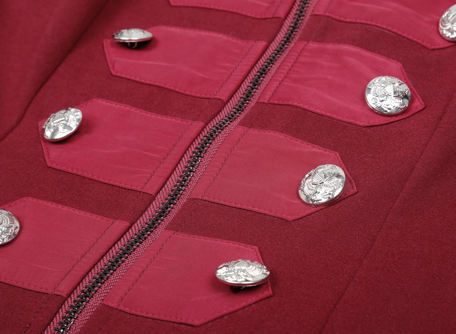 Женская приталенная куртка на молнии с пуговицами и молнией спереди|Женские