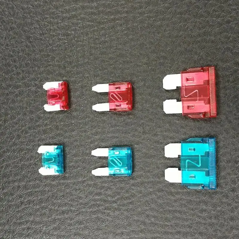 6 шт. автомобильный 10А/15А лезвие PCB держатель предохранителя Ассорти авто