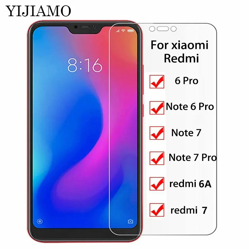 2.5D стекло для Xiaomi Redmi Note 6 Pro 6a защита экрана Note7 7 S2 redmi Закаленное Защитная пленка