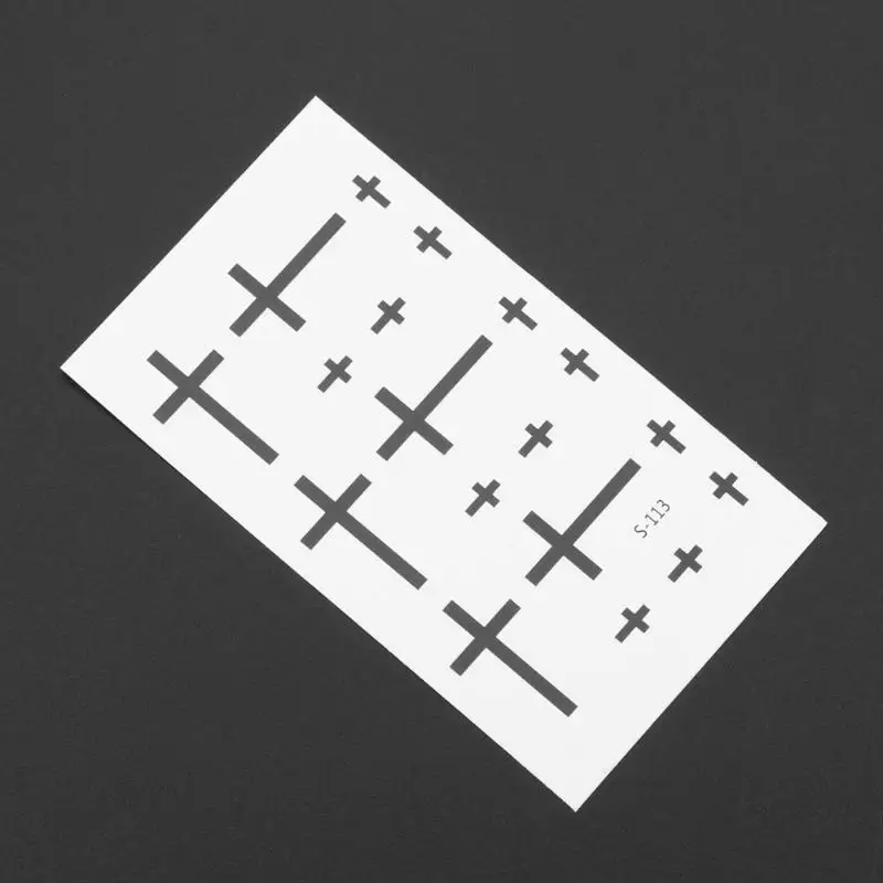 10 шт Крест шаблон временные татуировки наклейки водонепроницаемый боди-арт |