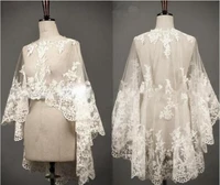 2019 white ivory bride wedding jacket shawl women fashion lace cape bidal new your wedding accessori