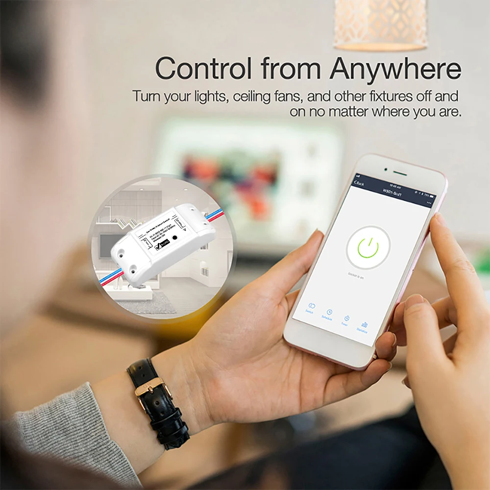Portable DIY Wireless Wifi Switch Remote Control Smart Home Automation Light Relay Module Controller Work With For Alexa | Безопасность