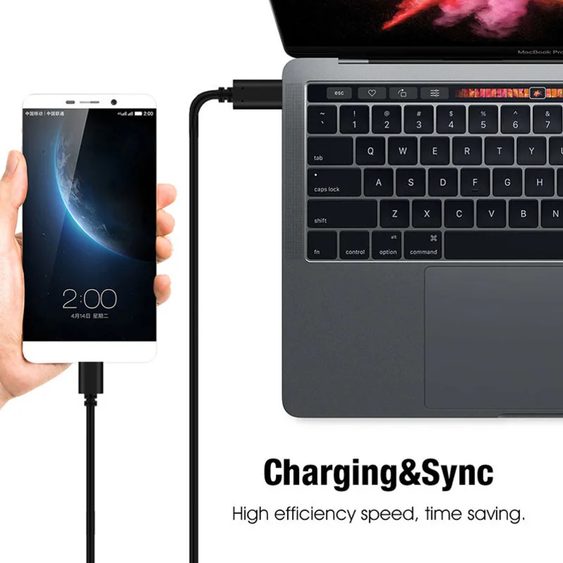 Кабель USB Type C для Micro Usb Samsung Android 1m 3 1 кабели Macbook UsbC кабель быстрой зарядки|Кабели