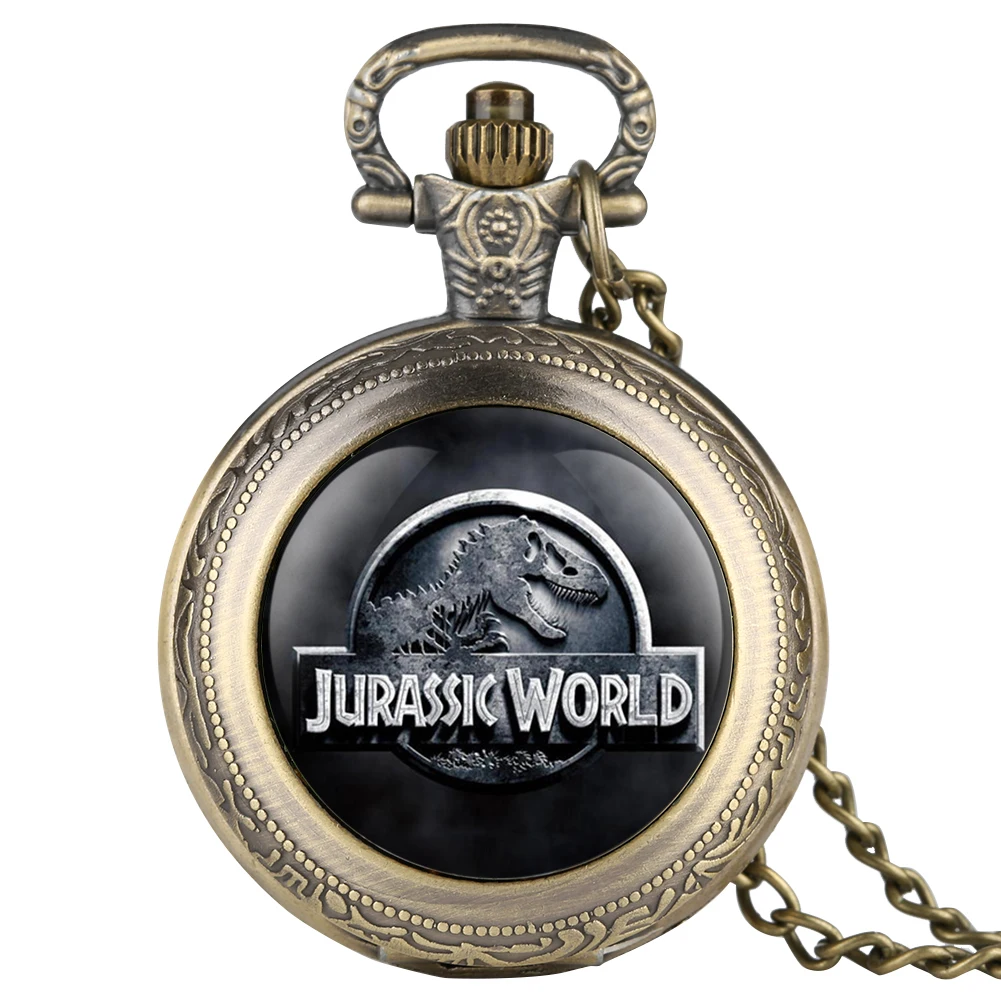 Necklace Pocket Watch for Man Quartz Analog Watches of the Dinosaur Design Boy Best Gift Teenager|Карманные часы| |