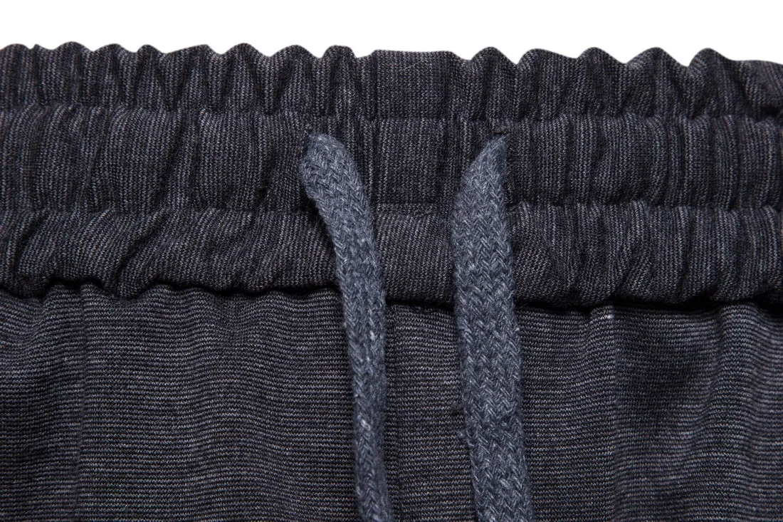 Брюки мужские из хлопка и льна шаровары с эластичным поясом спортивные штаны в