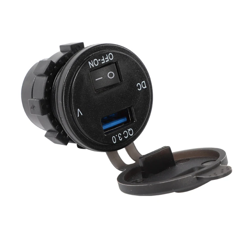 CARCHET 12 24 В QC3.0 Быстрая зарядка USB для автомобиля светодиодный вольтметр с
